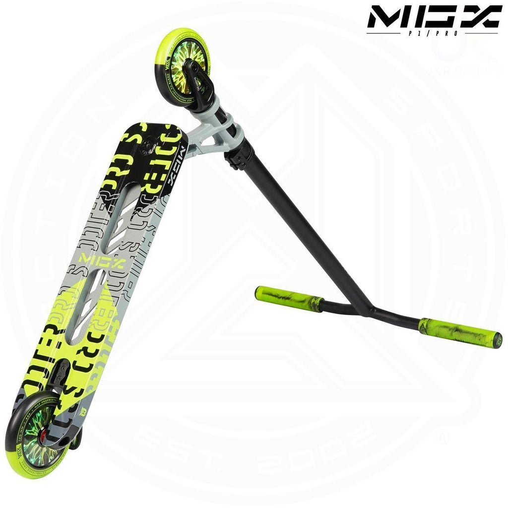 Grey Lime Stunt Scooter D5562