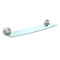 Polished Chrome 24 inch Glass Shelf D329