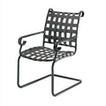 Patio Dining Armchair, Textured Black P39463