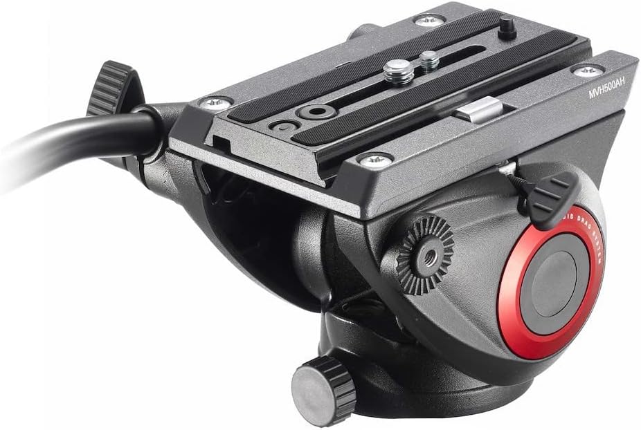 Fluid Video Head with Flat Base and Sliding Plate L73905