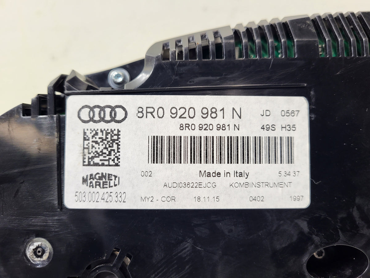 Pre-Owned Audi Q5 Speedometer Cluster 87K Miles OEM L281159