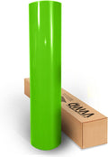 Lime Green Gloss Car Wrap Vinyl Roll with Air Release 3mil (6ft x 5ft) Pack of 2 V3075