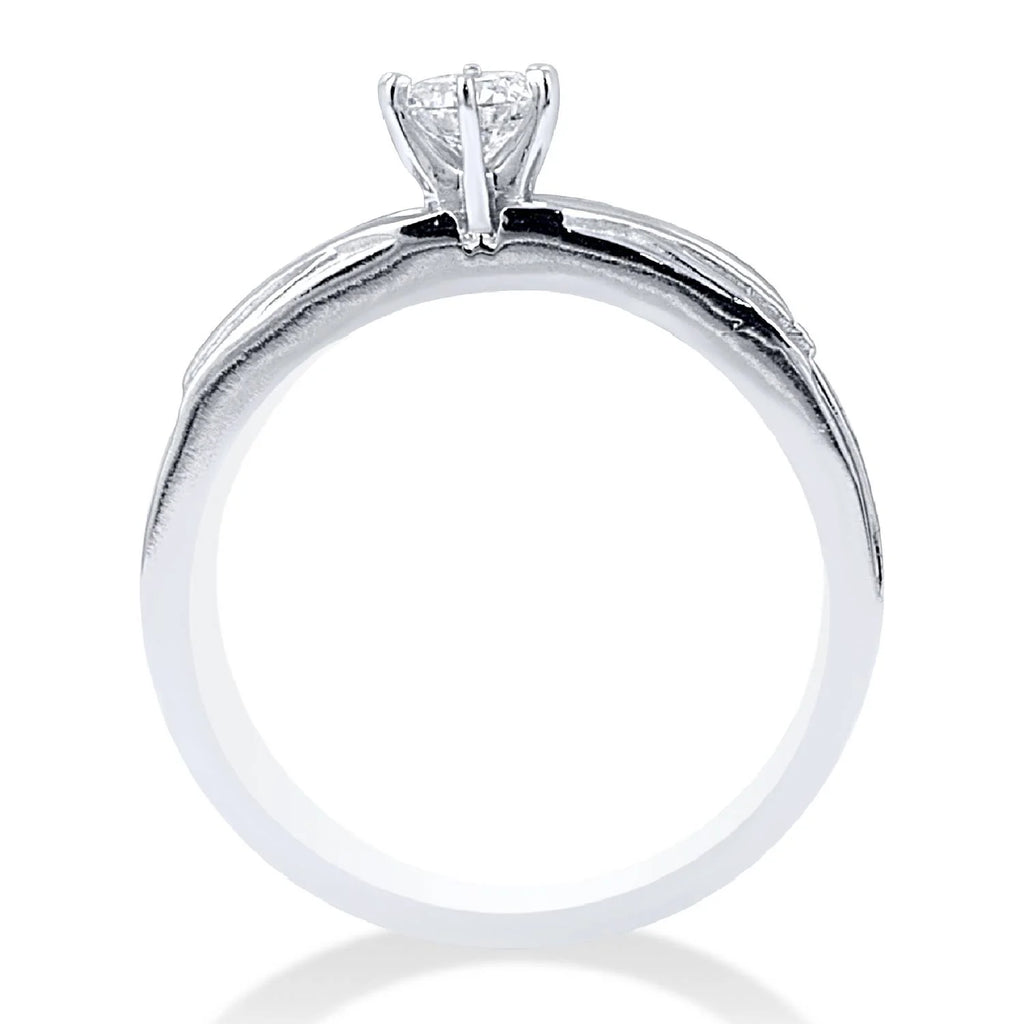 14K White Gold Diamond Engagement Ring Set L66774