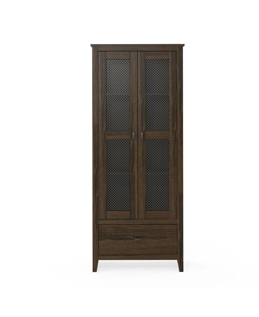 Brown Oak Storage Cabinet Y653914