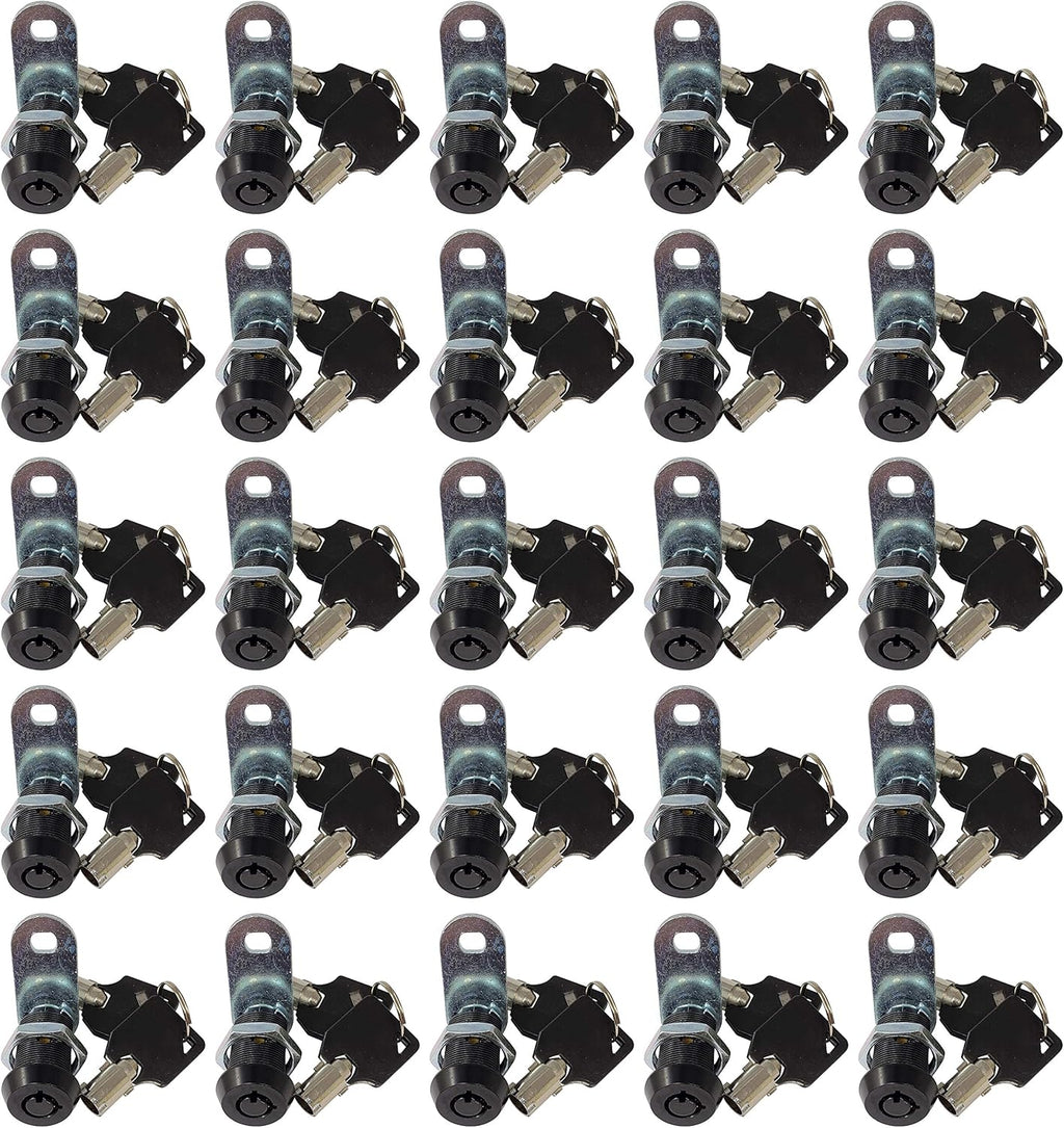 5/8 Inch Chrome Tubular Cam Lock, Pack of 10 A9129