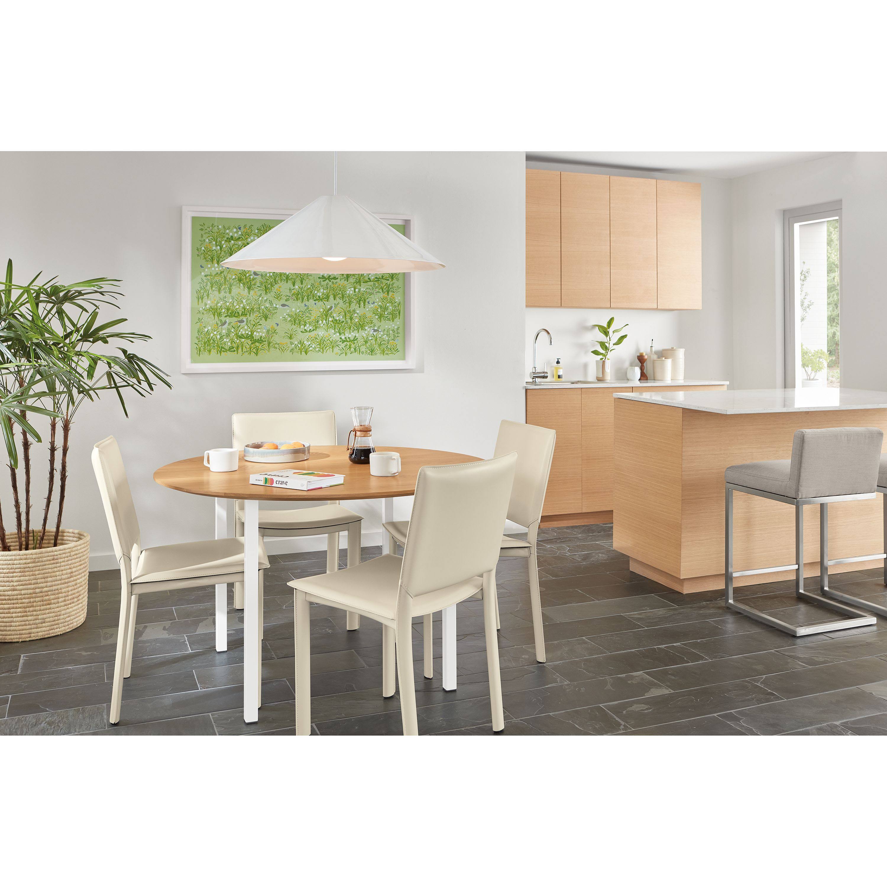 Cherry Top Round Table with Graphite Base J67840