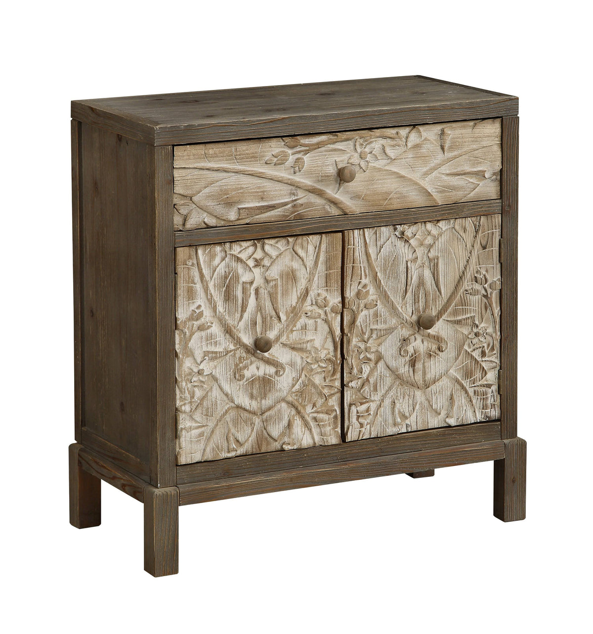 Natural One Drawer Two Door Cabinet G914089