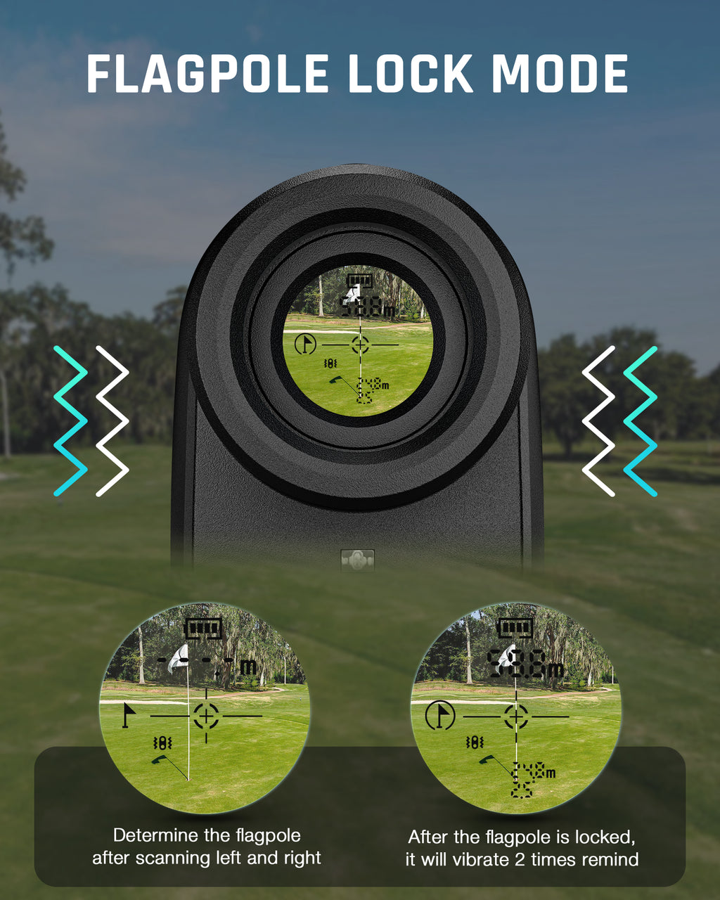 1100Y 6X Magnification Slope Golf Rangefinder P49785