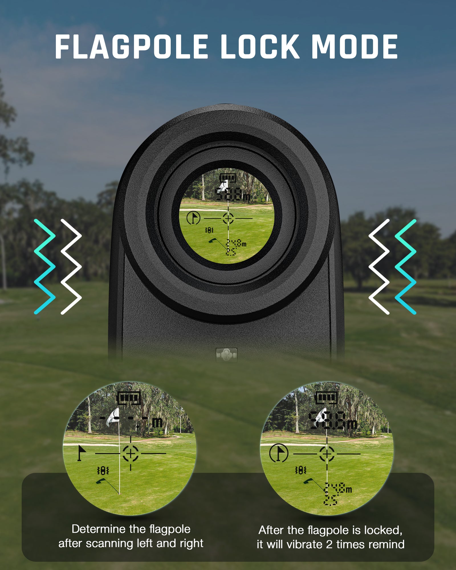 1100Y 6X Magnification Slope Golf Rangefinder P49785