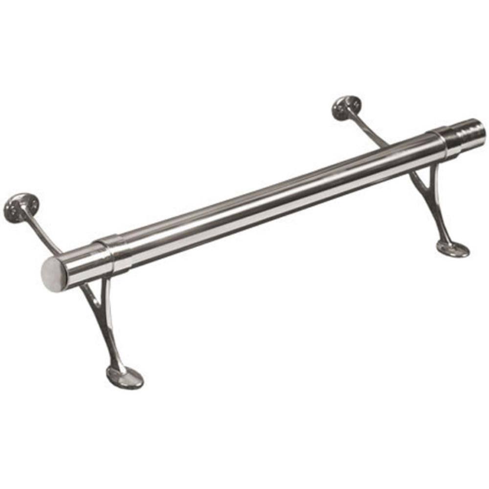 Satin Brushed Solid Stainless Steel Bar Foot Rail Kit Q6465