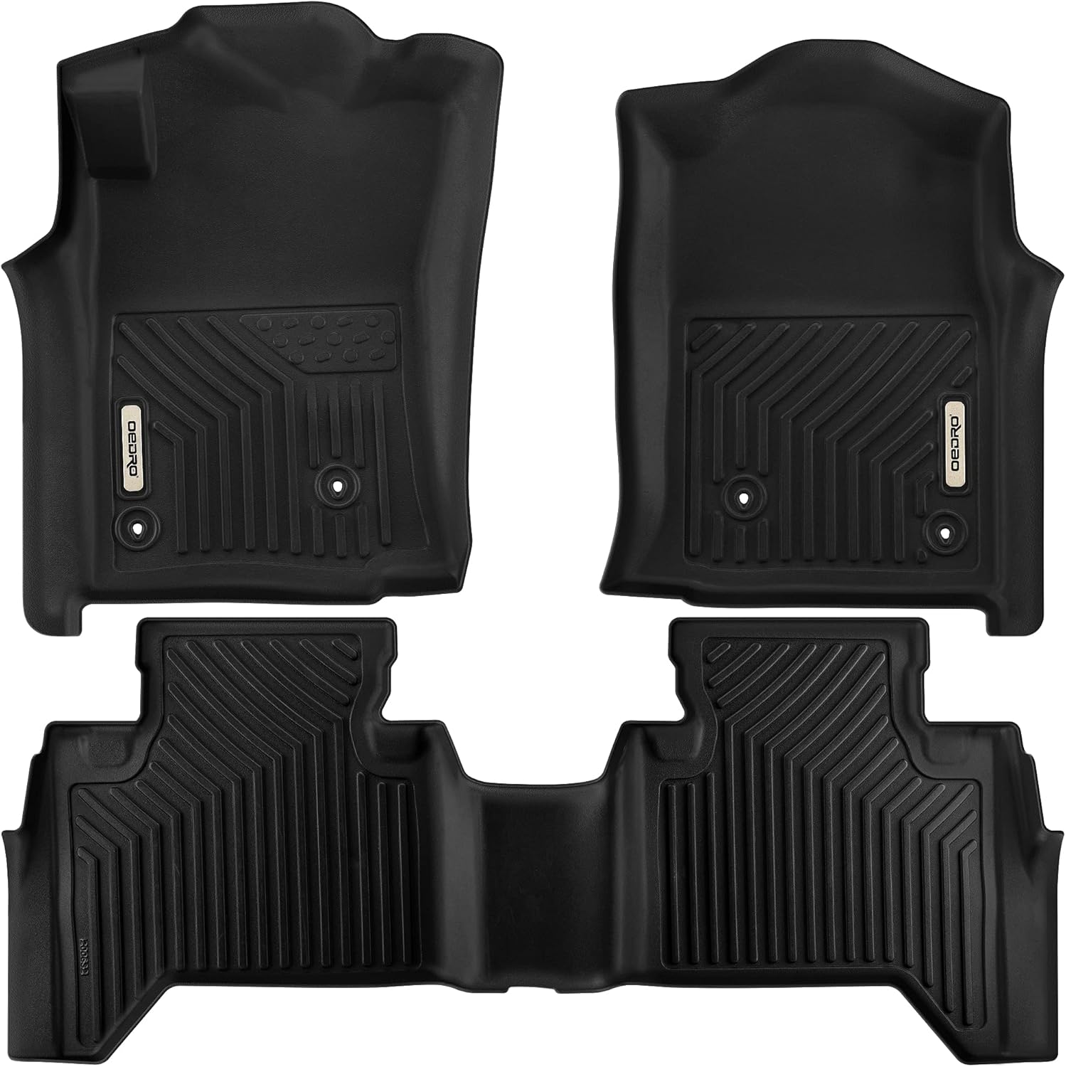 Black TPE Floor Liner Set for Toyota Tacoma Double Cab X48794