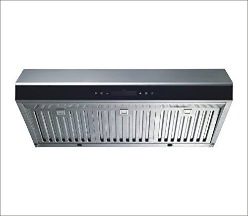 30x22 Stainless Steel Under Cabinet Ducted Range Hood 500 CFM Touch Control V862