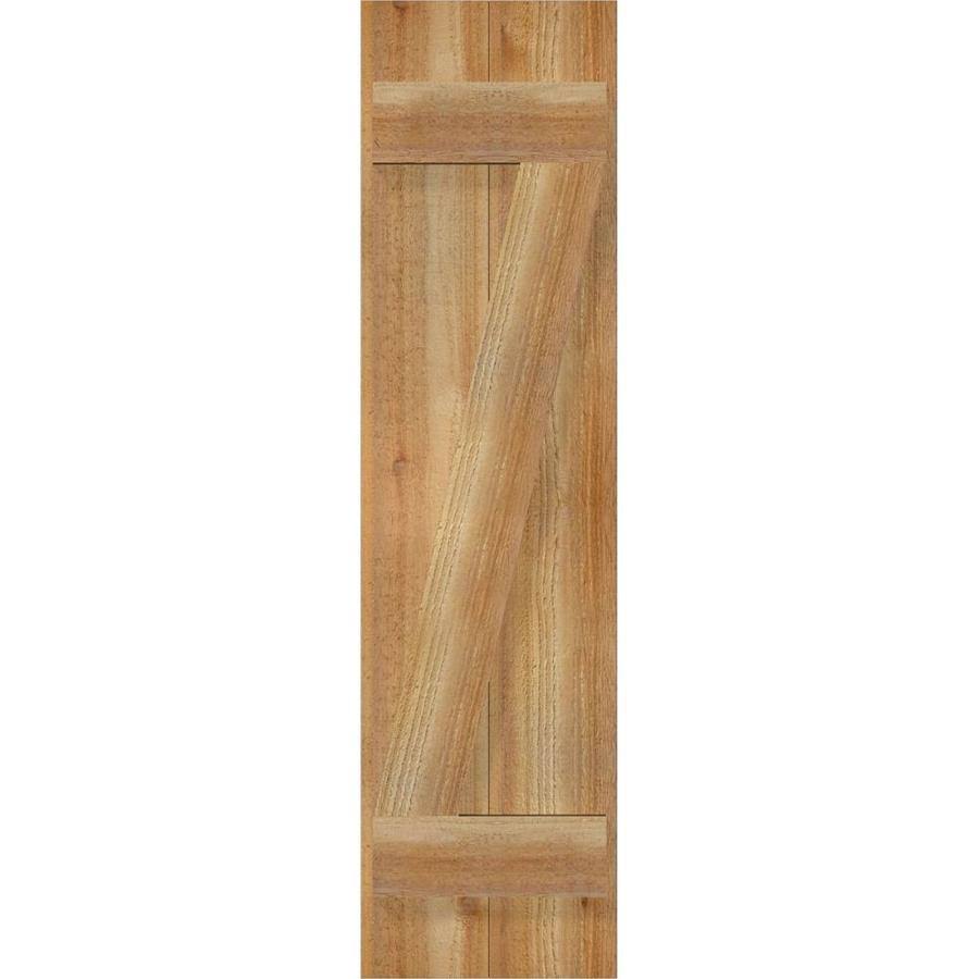 Rough Sawn Western Red Cedar Board-n-Batten Shutters with Z-Bar S1014