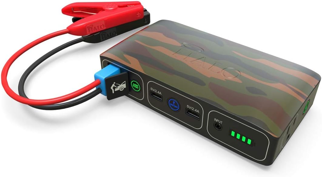 Portable Phone Laptop Charger Car Jump Starter with AC Outlet, Blue Graphite, Pack of 2 F429595