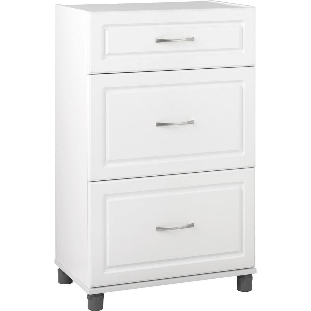 3-Drawer Freestanding Cabinet in White C959759