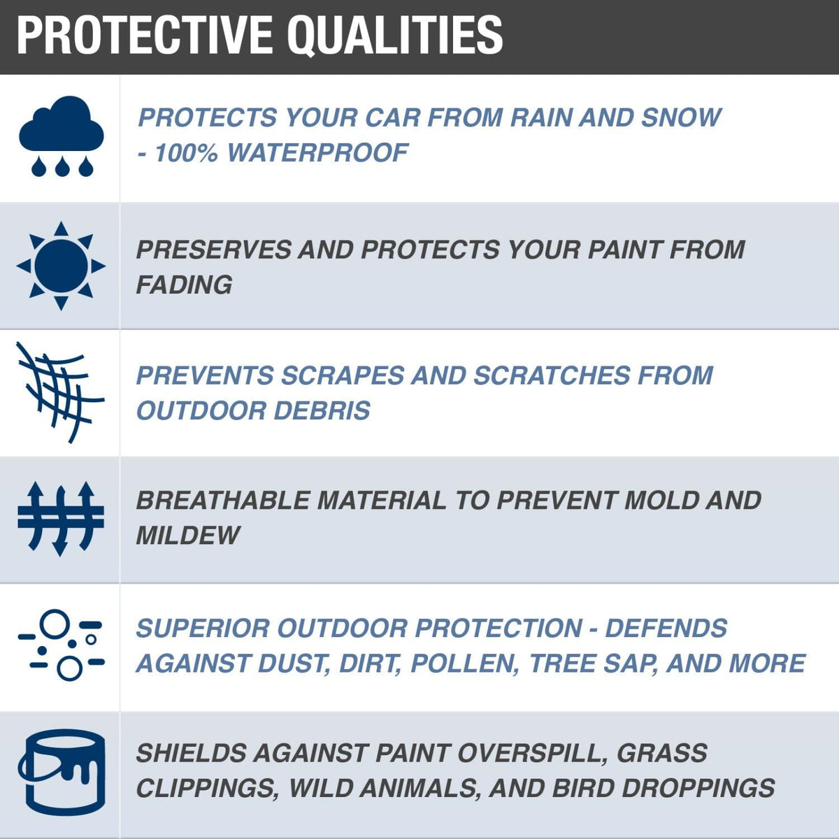 Tan Size T8 4 Layer Waterproof Truck Cover with Shell or Bed Cap K692420