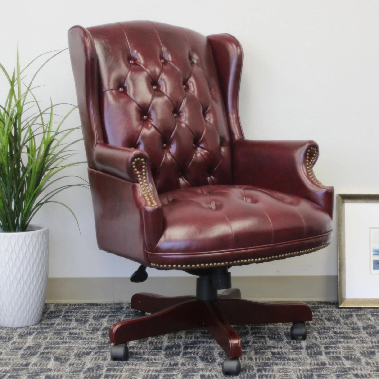 Black Wingback Desk Chair R187
