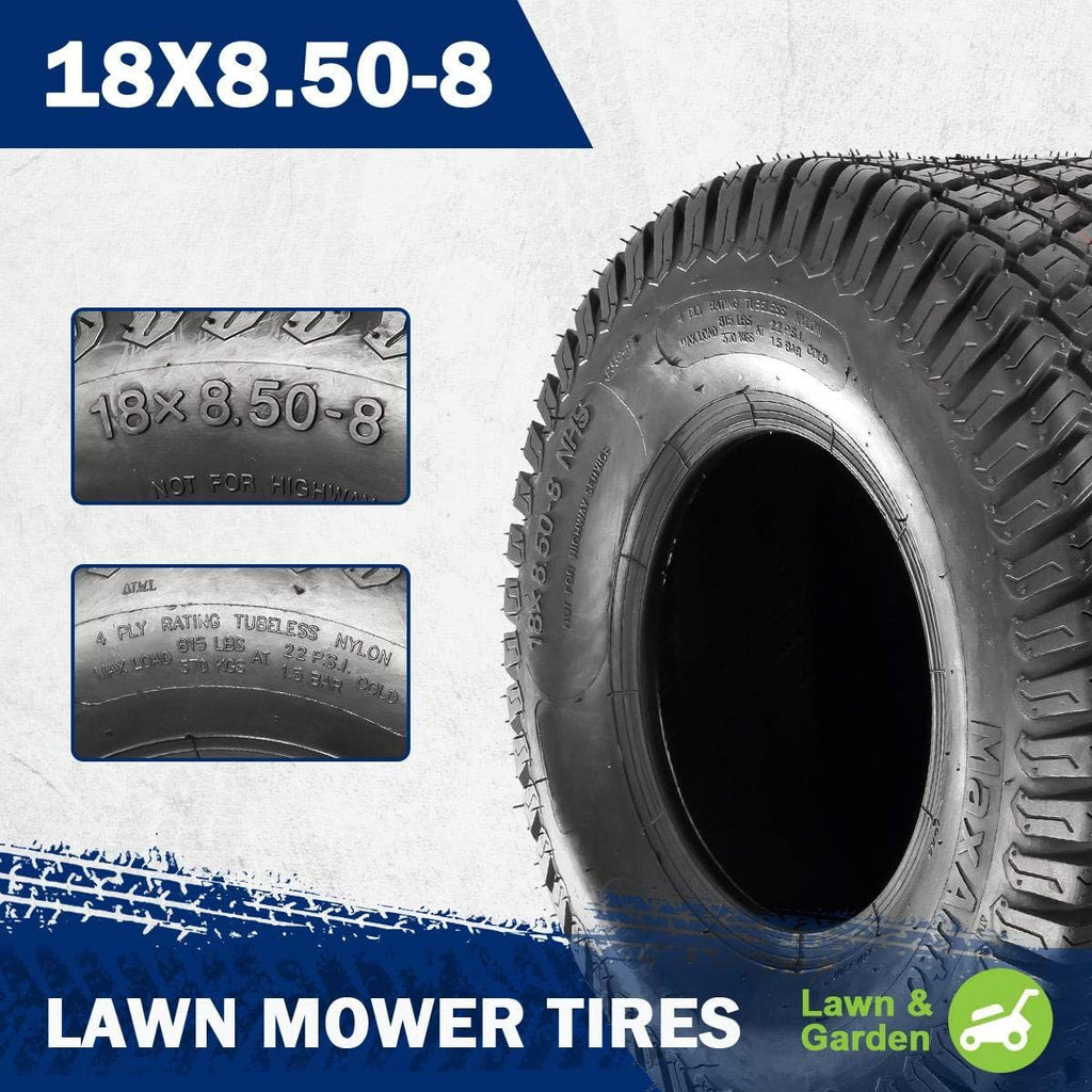 18x8.50-8 4PR Turf Tires, Set of 4 B201