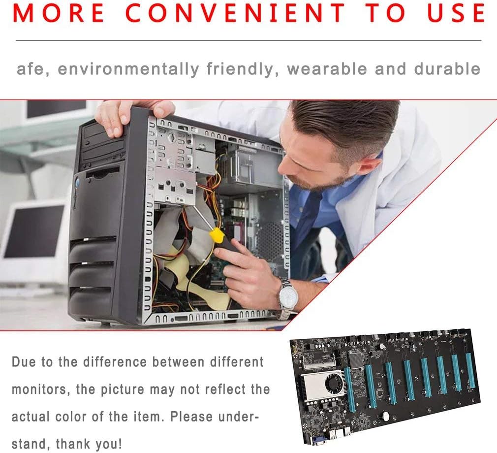 8 Video Card Slot DDR3 Motherboard CPU Set Y90399