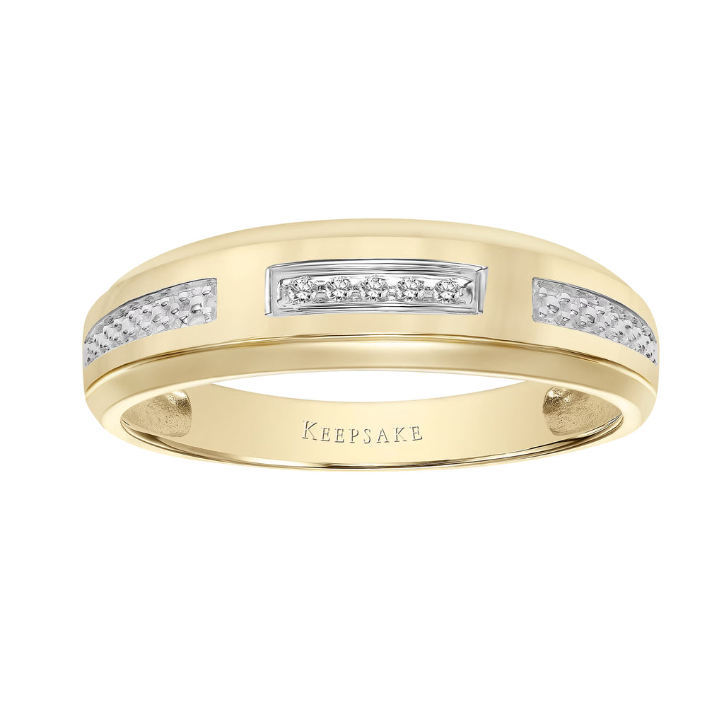 10k Yellow Gold Men's Wedding Band W613974