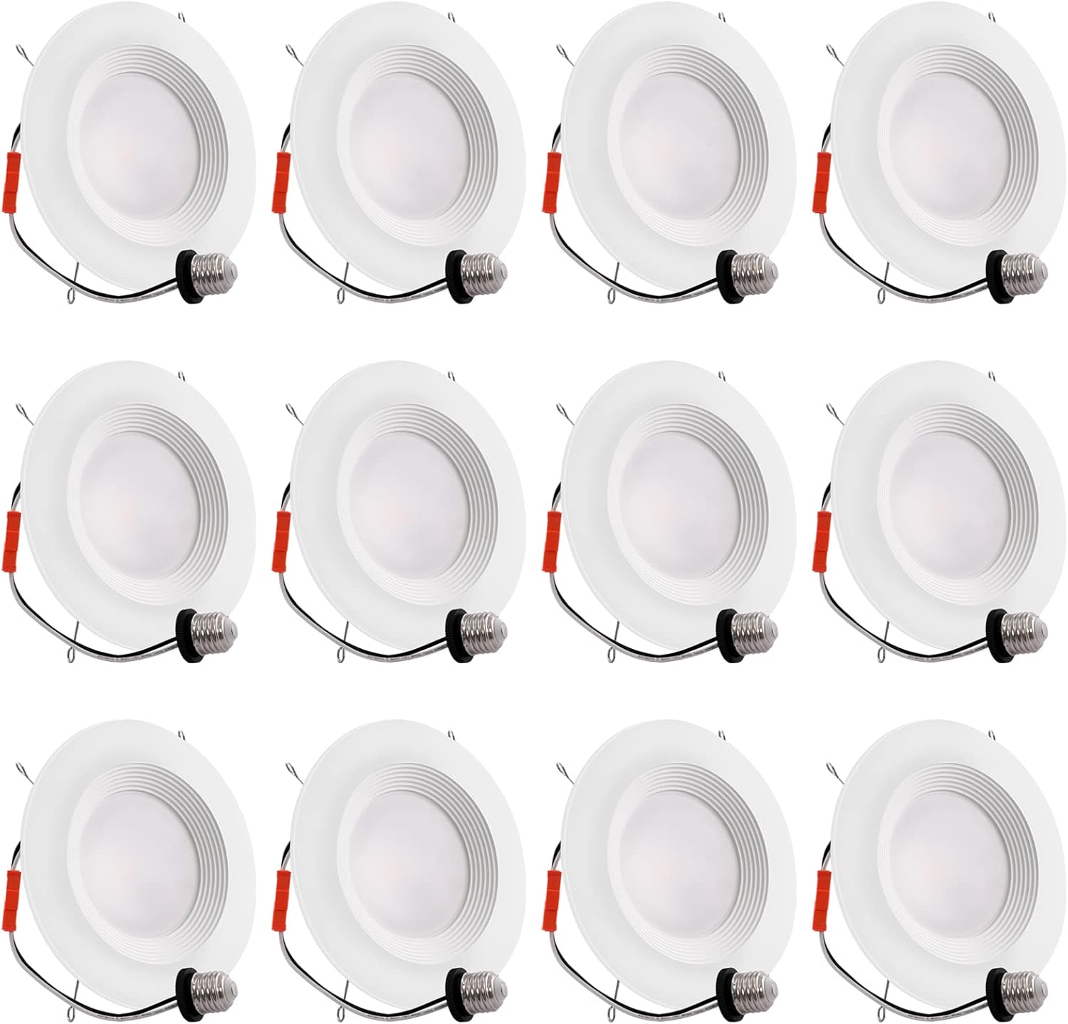 12 Pack 6 Inch LED Recessed Downlight, 12.5W, 5000K, Dimmable P57439