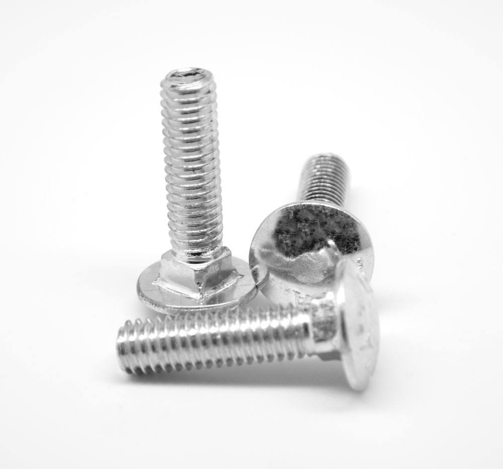 3/8x22-16 x 5x22 (FT) Coarse Thread Grade 5 Carriage Bolt Medium Carbon Steel Zinc Plated Pk 112 R676458