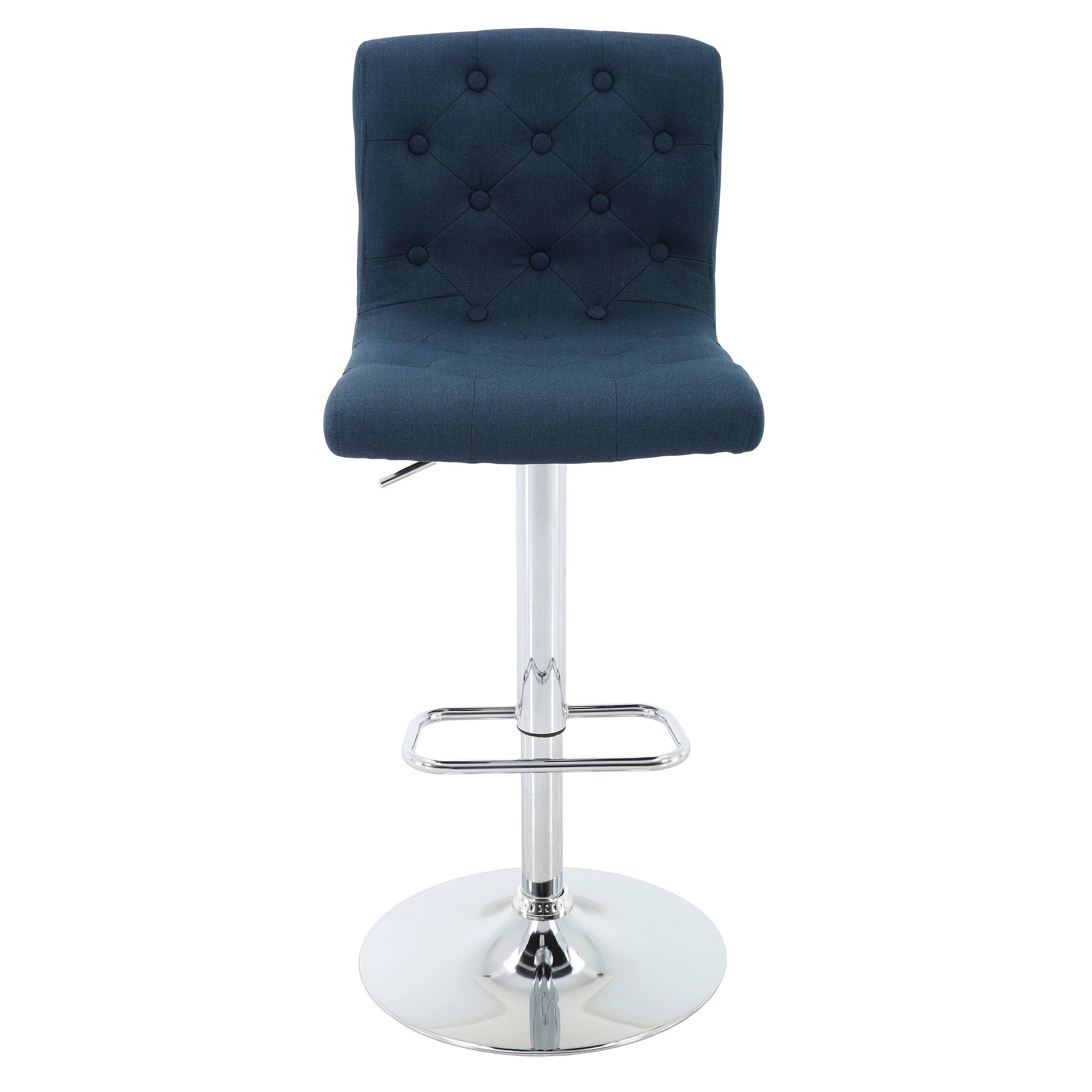 Blue Tufted Barstool U629920