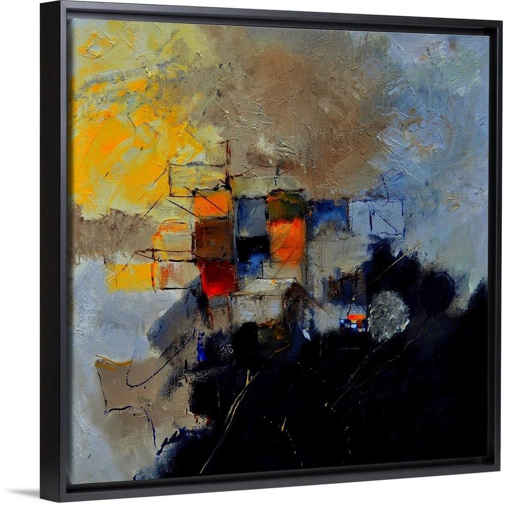 Black Float Frame Canvas Art - 20 x 20 M4941