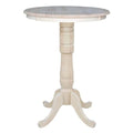 White Round Top Bar Table O482525