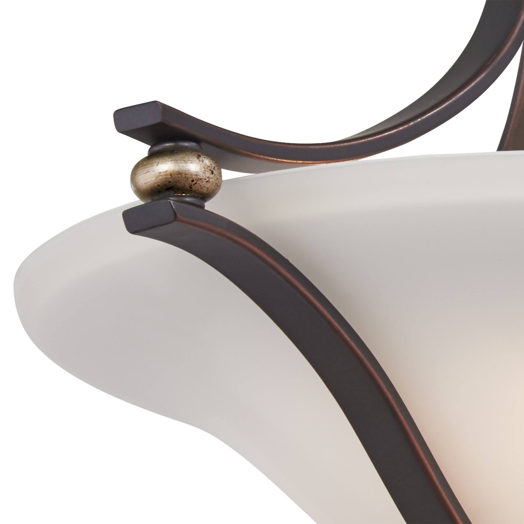 2 Light Semi Flush Mount Lathan Bronze G89787
