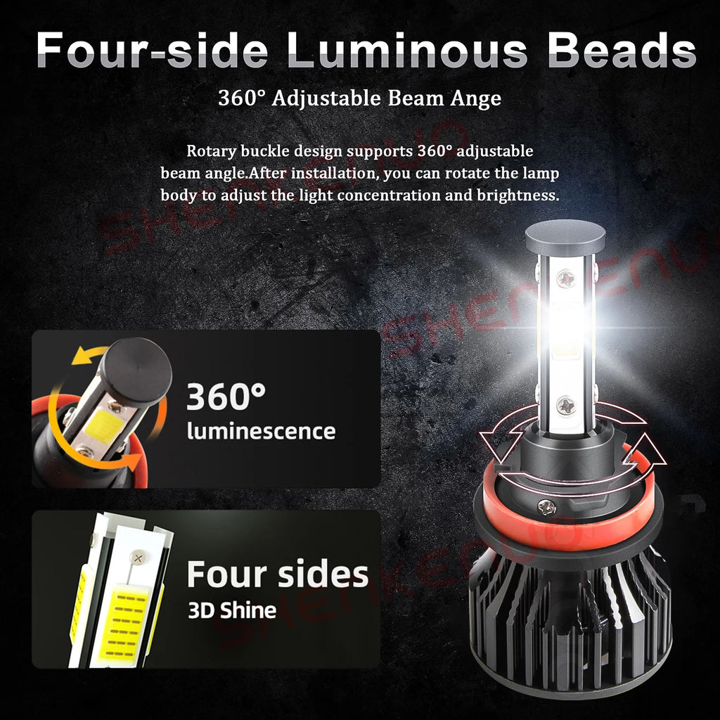 H11 9005 LED Headlights Fog Lights 6pcs Y35335