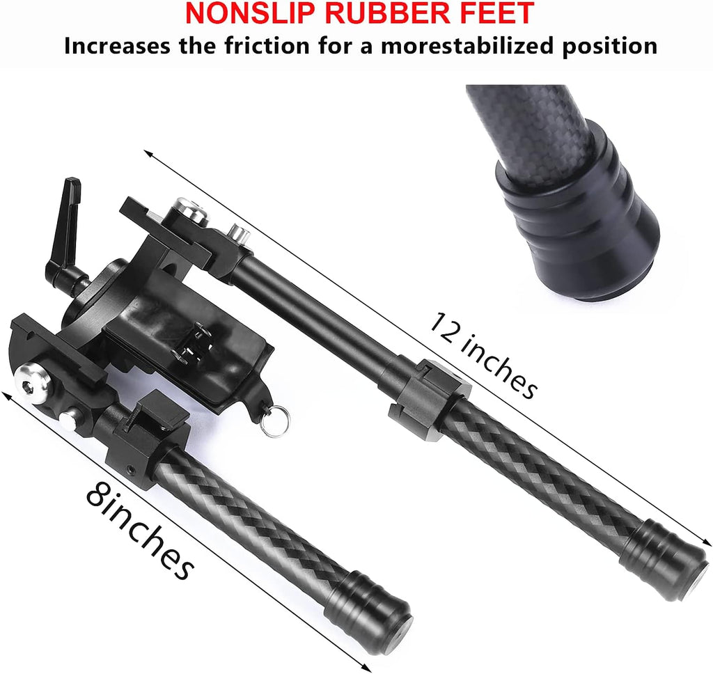 Bipod, 8-12Inches Adjustable Heavy Duty, Pack of 2 J126