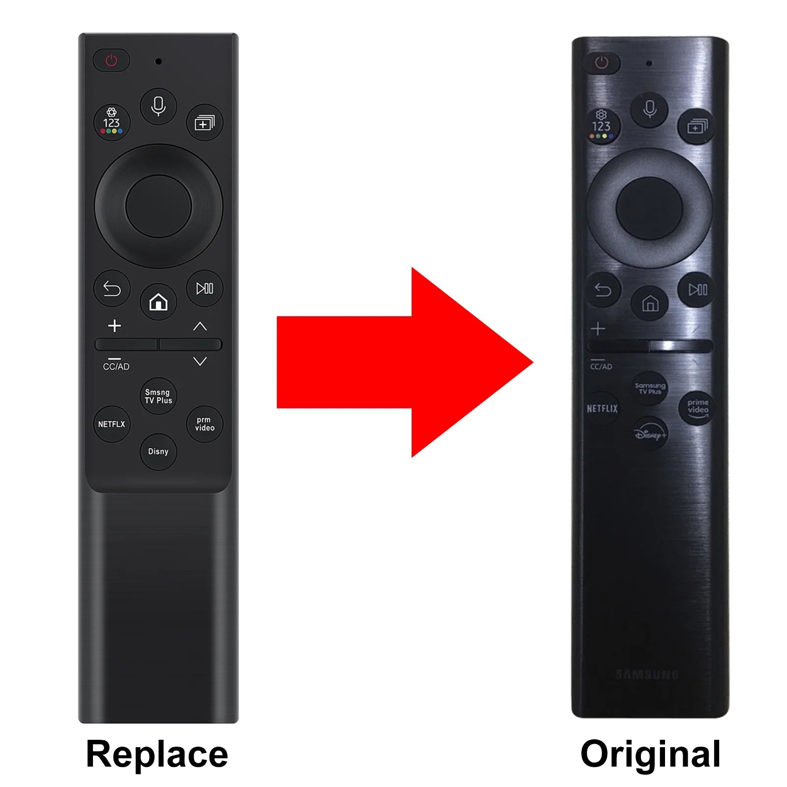 Rechargeable Voice Remote Control for Samsung Smart TVs T9175