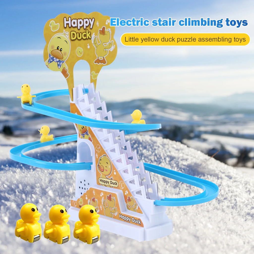 Duck Roller Coaster Toys 4 Pieces Educational Toys with Race Track M3427