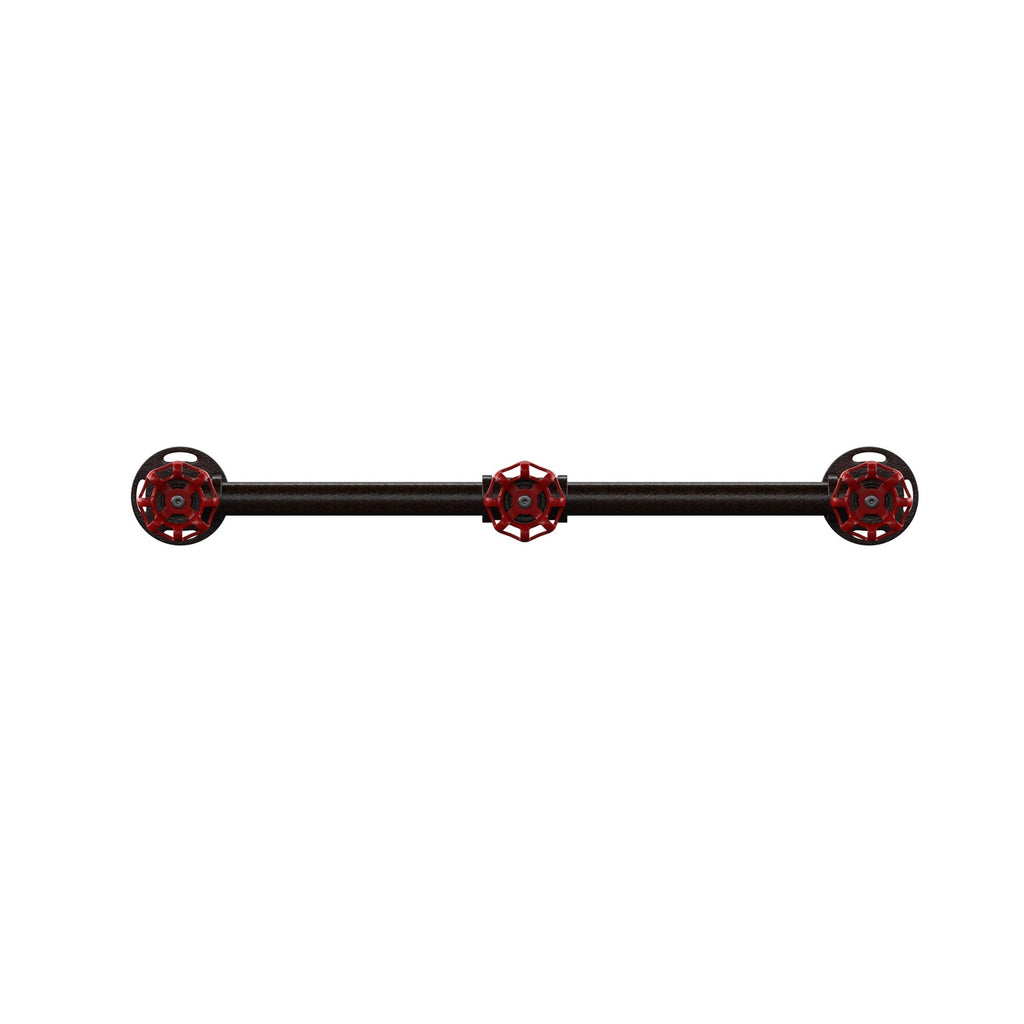 Sand Black Industrial Wall Coat Rack H235