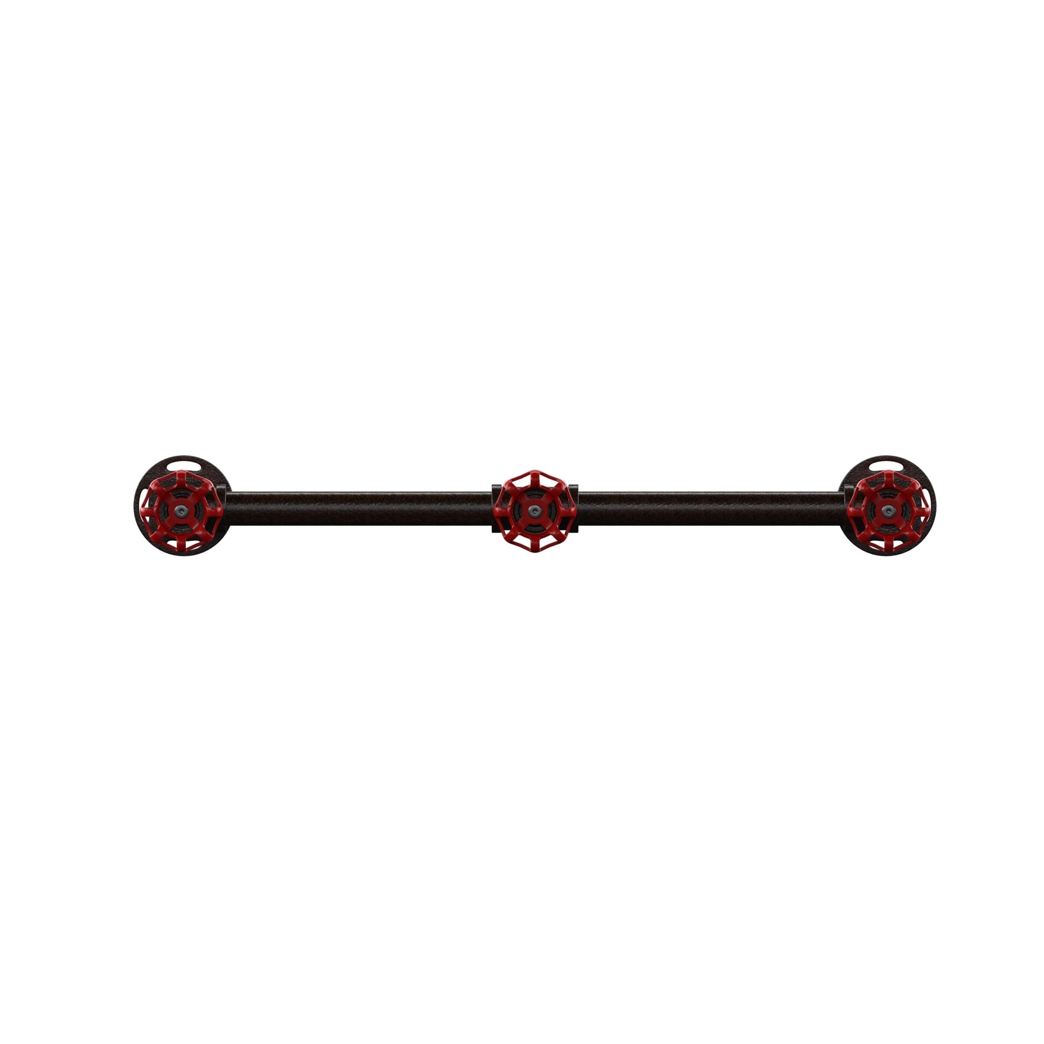 Sand Black Industrial Wall Coat Rack H235