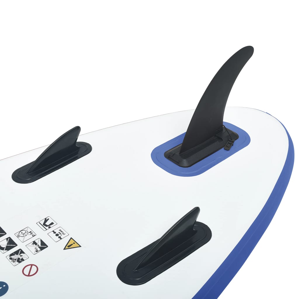 Blue and White Inflatable Paddleboard Set Y32152