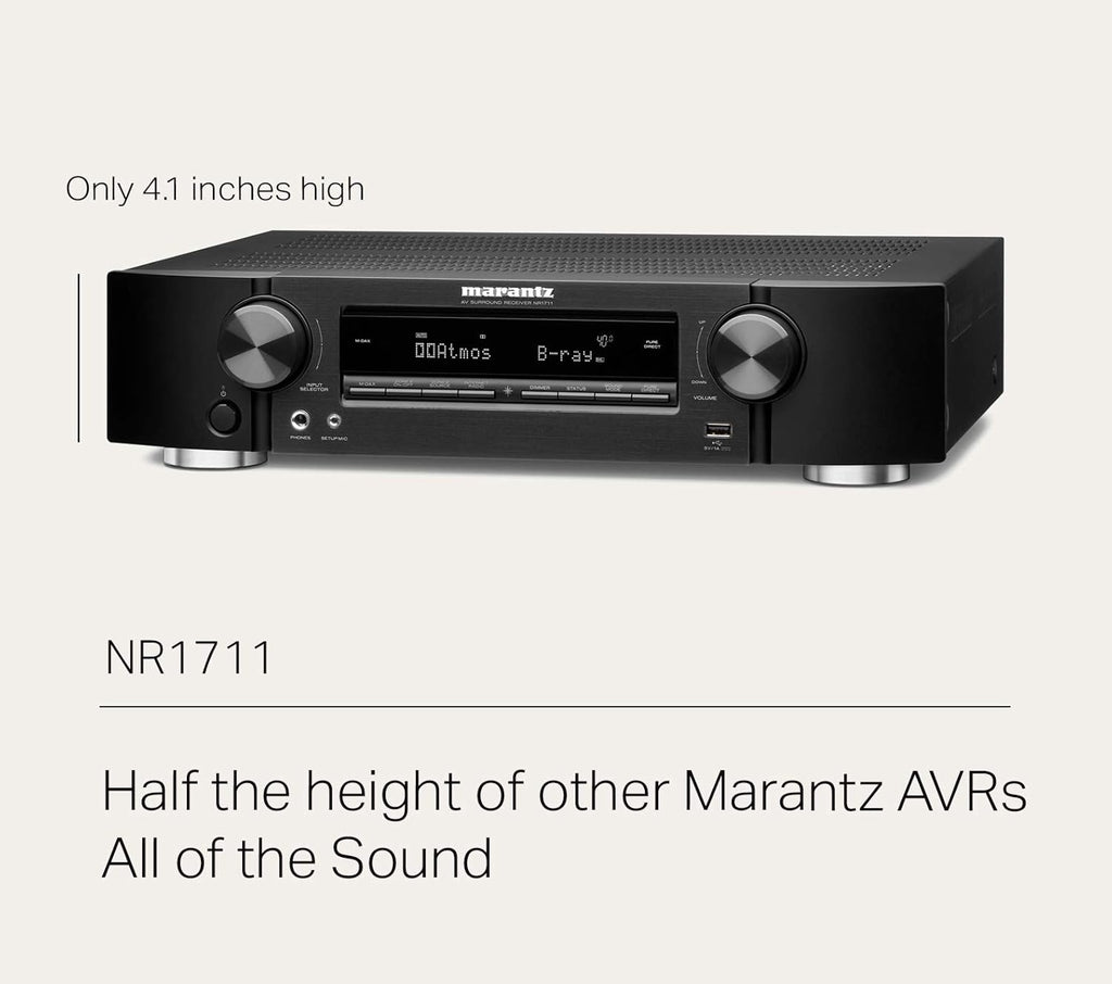 Slim 7.2 Channel AV Receiver with Wi-Fi and Bluetooth S712