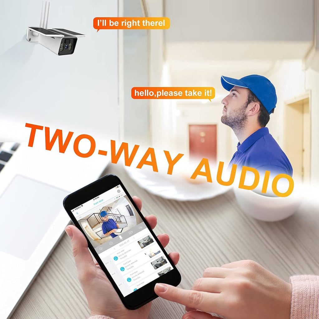 Security Cameras Wireless Outdoor 1080P WiFi with Spotlight Color Night Vision O77085