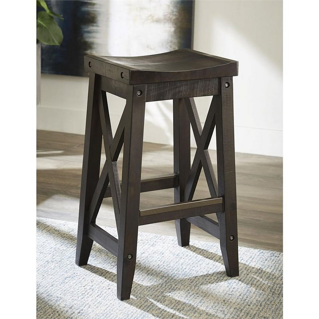 2 Piece Solid Wood Bar Stool Set M164