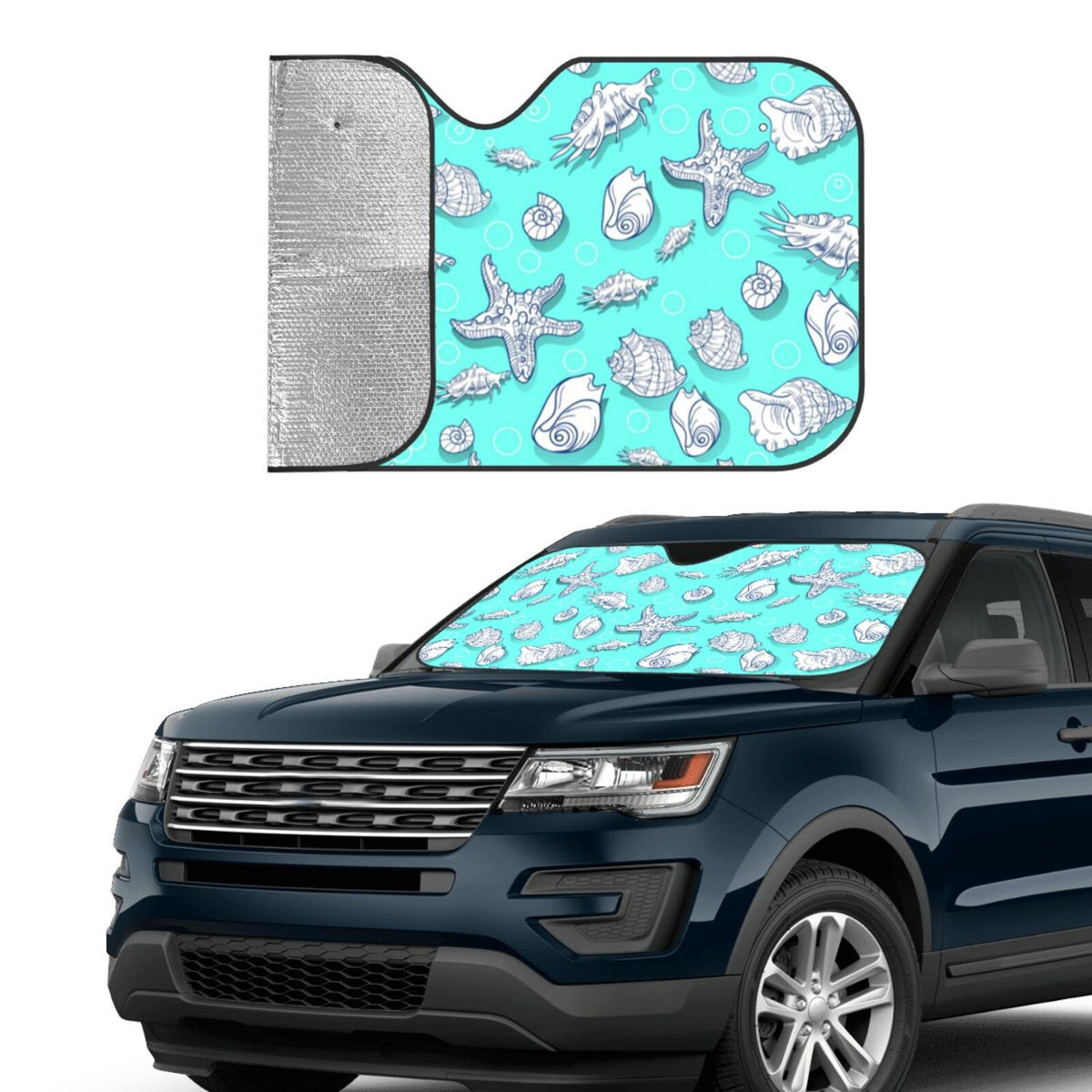 Small Foldable Car Windshield Sun Shade N412006