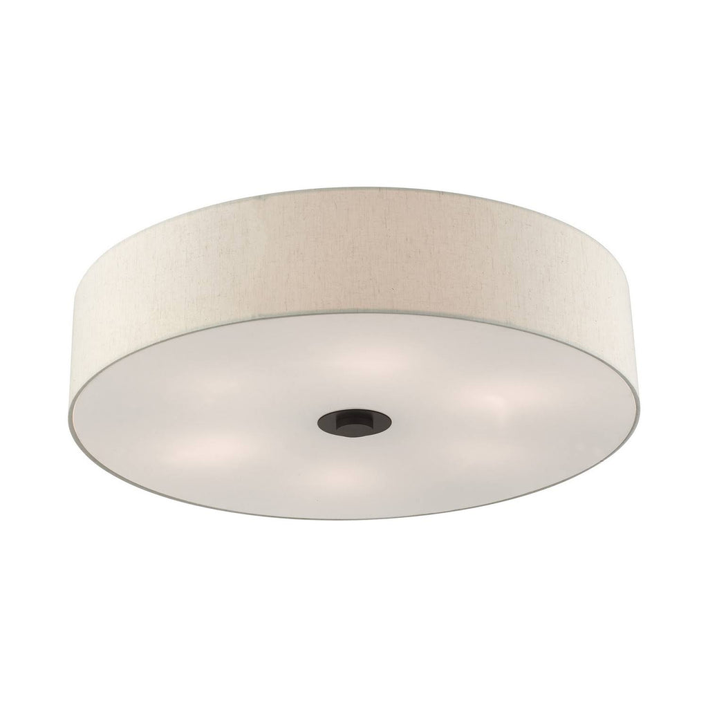 6 Light English Bronze Semi Flush Mount O5164