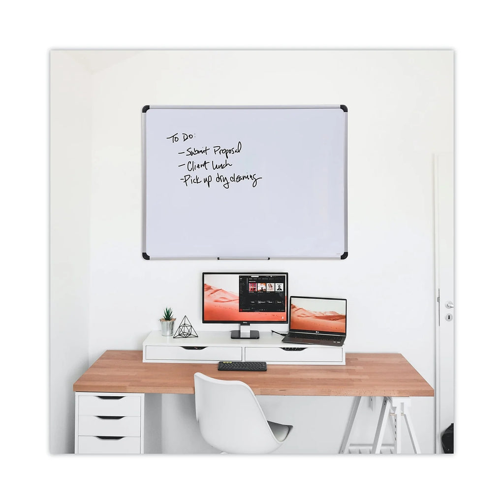 48 in. x 36 in. Lacquered Steel Magnetic Dry Erase Marker Board X82512