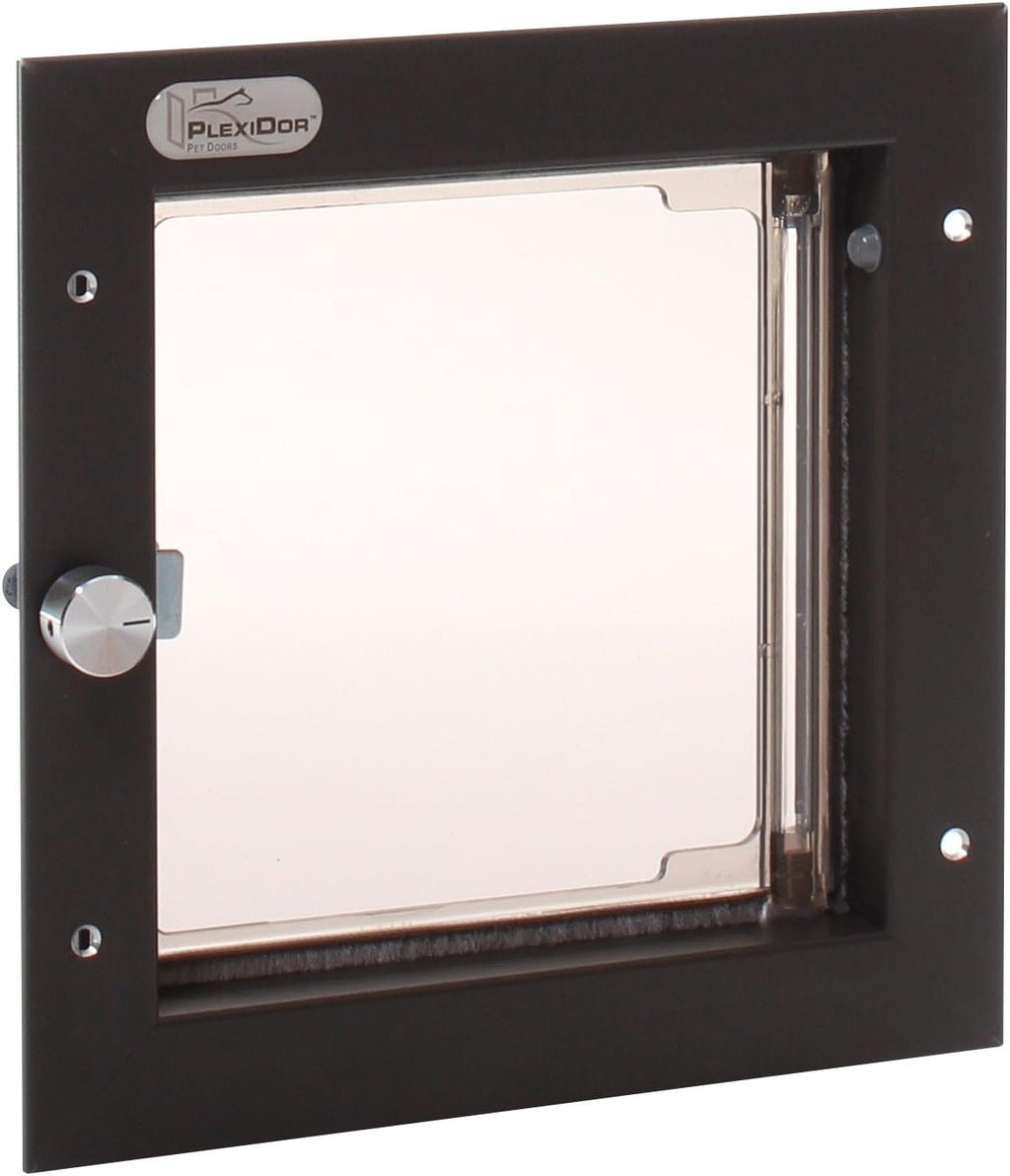 Bronze Small Pet Door with Lock and Key H374592