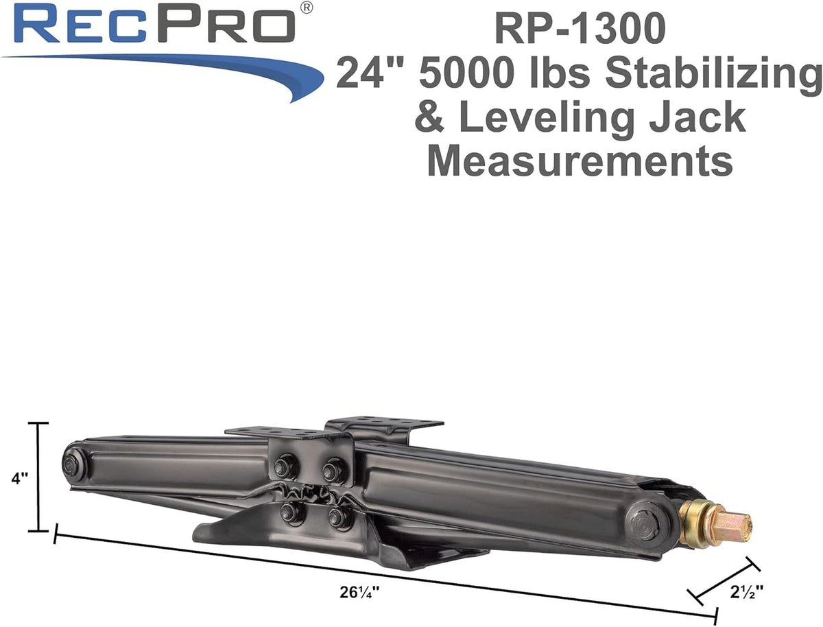 RV Scissor Jack 5000 LB Capacity 24" 4-Pack M5963