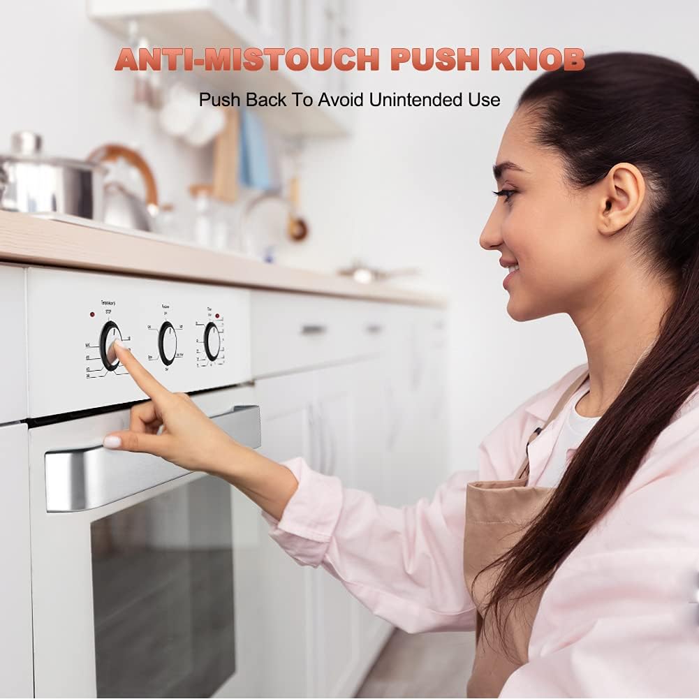 24 Inch Single Wall Electric Oven with 9 Cooking Functions in Stainless Steel N202