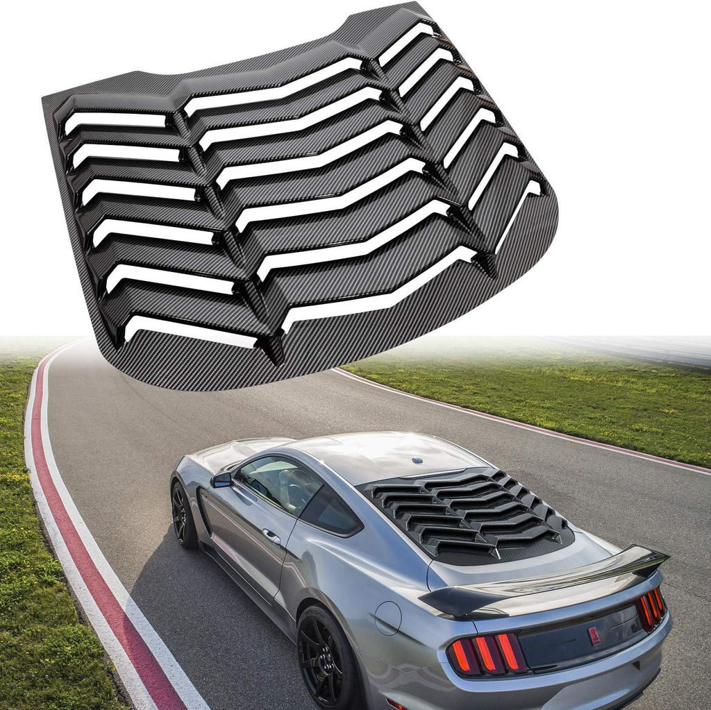 Carbon Fiber Rear Window Louvers for Ford Mustang N4779