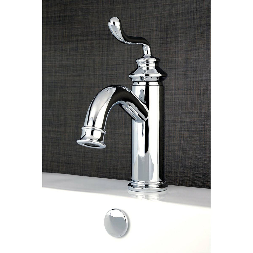 Matte Black Single-Handle Bathroom Faucet J85433