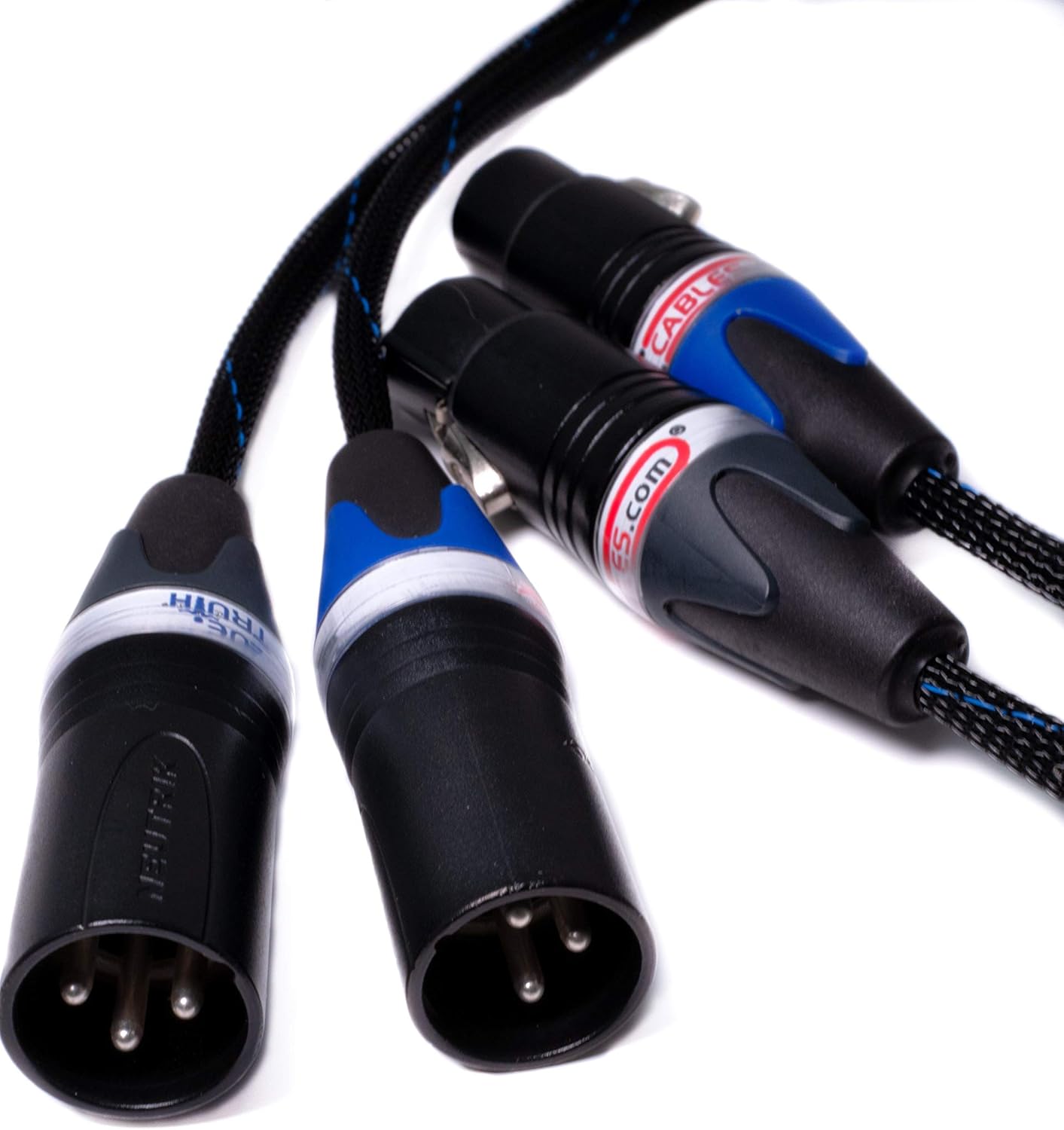 Balanced XLR Cables - Stereo Pair (2 Cables) - Silver/Copper Hybrid - 1.5 Feet U37668