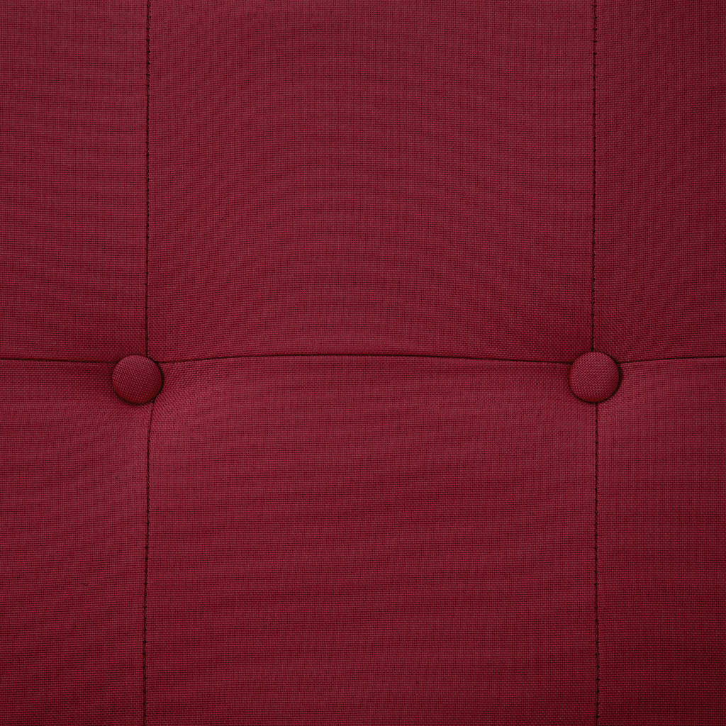 Red Fabric Sofa Bed with Armrest J40596